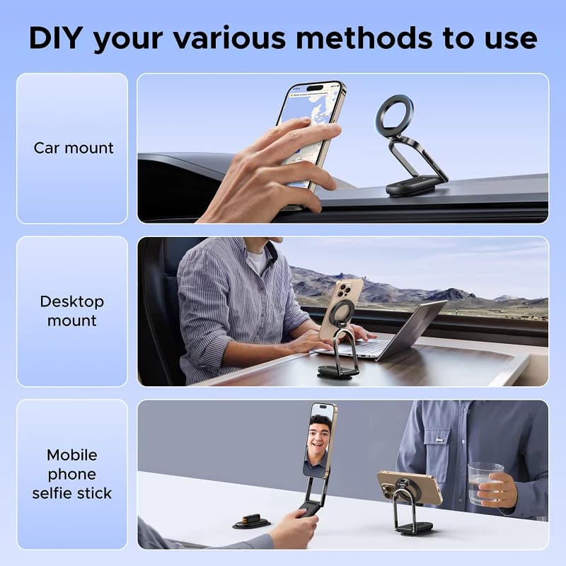 Magnetisk Dashboard Biltelefonholder, 360° Drejbar