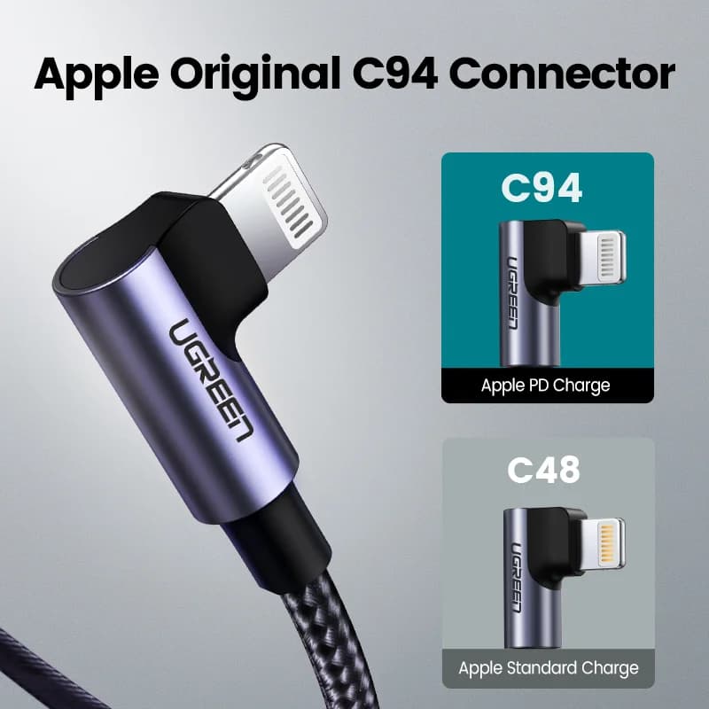 MFi USB-C til Lightning kabel, PD 20W