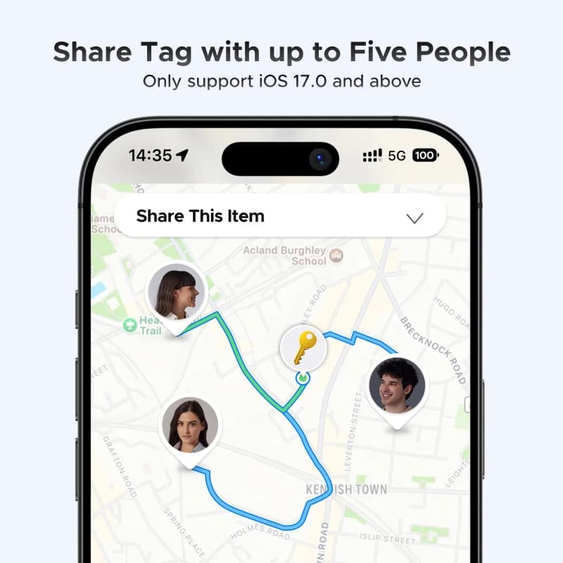 Smart Bluetooth-tracker til iOS Find My
