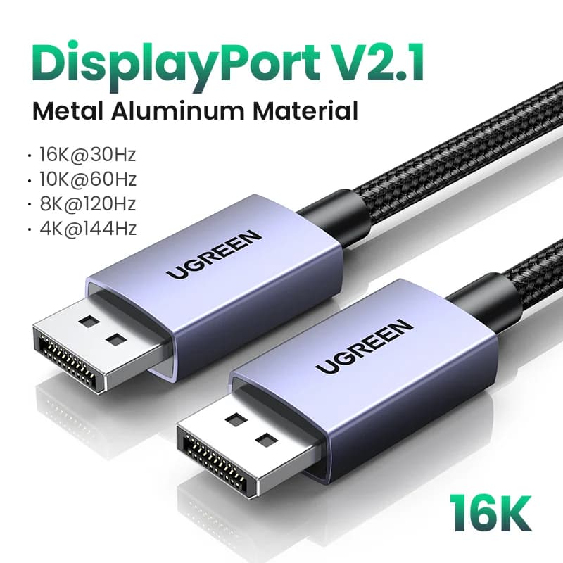 DisplayPort 2.1-kabel, 16K/8K højhastighedsvideo