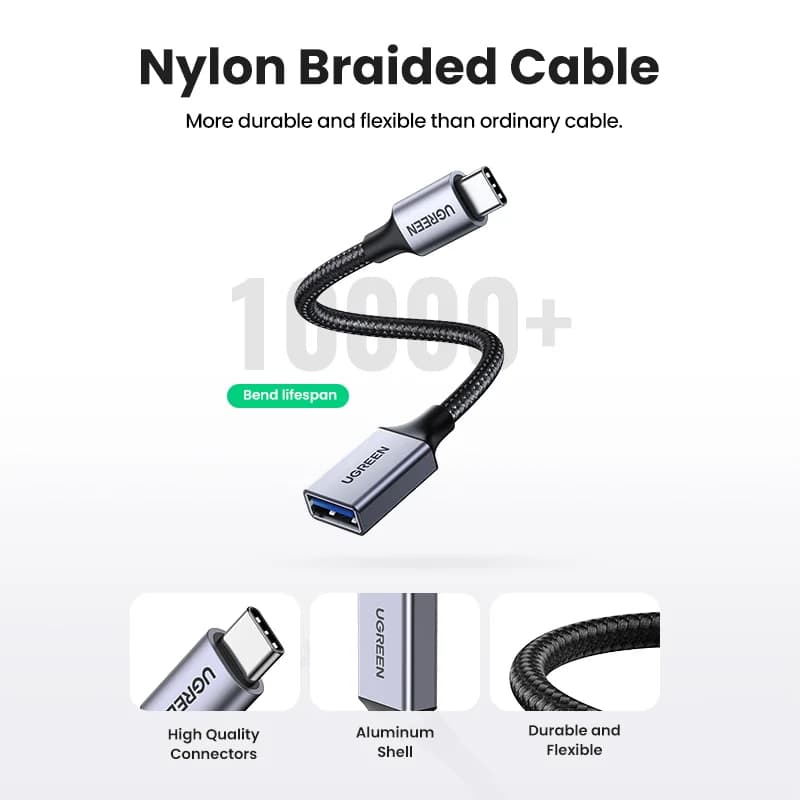 USB-C til USB 3.0 OTG dataadapter