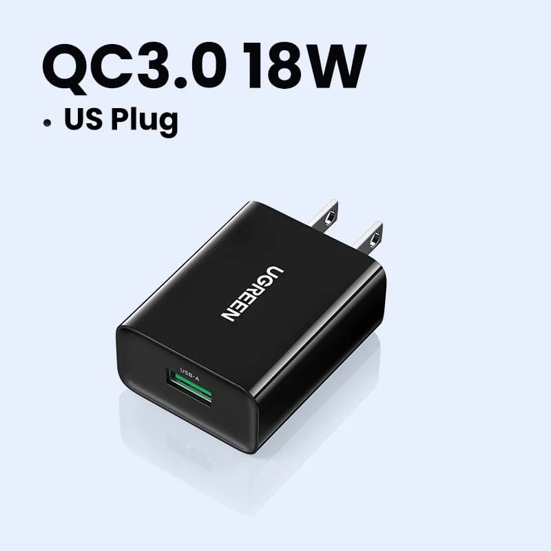 18W USB væglader med Quick Charge 3.0
