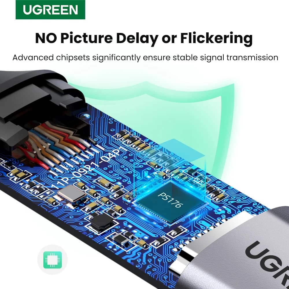 USB-C til HDMI kabel, 4K videoadapter