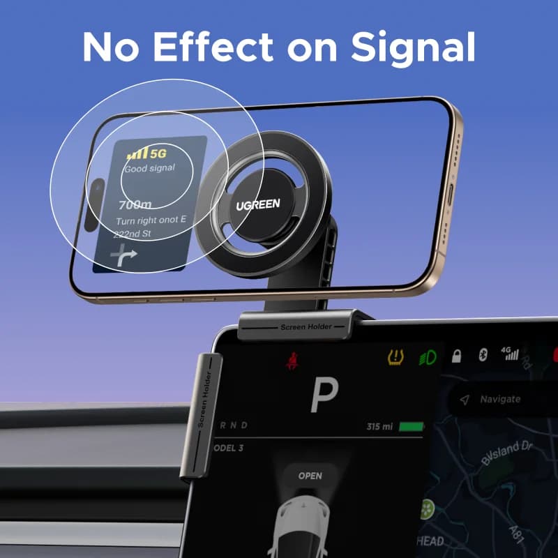 Magnetisk biltelefonholder til touchscreens